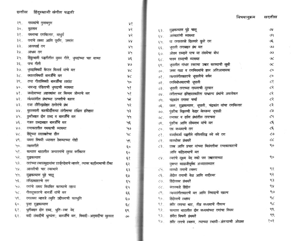 Hindustani Sangeet Paddhati  (Theory of Classical Music & Ragas)