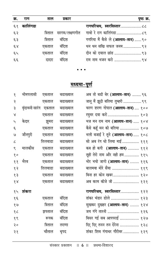 Prathma Visharad  (Part 2) (Madhyama) Practical