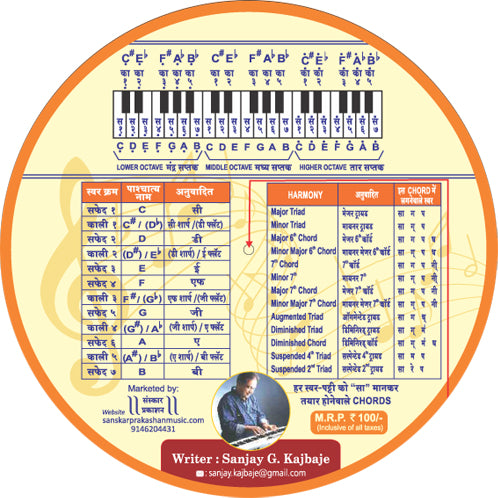 Music Scale Disc (Paper)  (Scale Notes-Finder)
